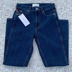 NWT SLVRLAKE DENIM - VIRGINIA SLIM CIGARETTE SILHOUETTE IN CLAREMONT RICH BLUE